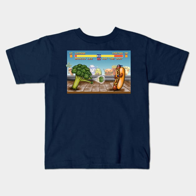 Healthy Fighter Kids T-Shirt by NMdesign